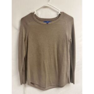 APT.9 Womens Pullover Crew neck High-low Hem Sweatshirt Dark Brown Size Small